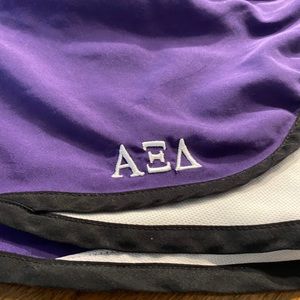 Alpha Xi Delta Purple Athletic Shorts